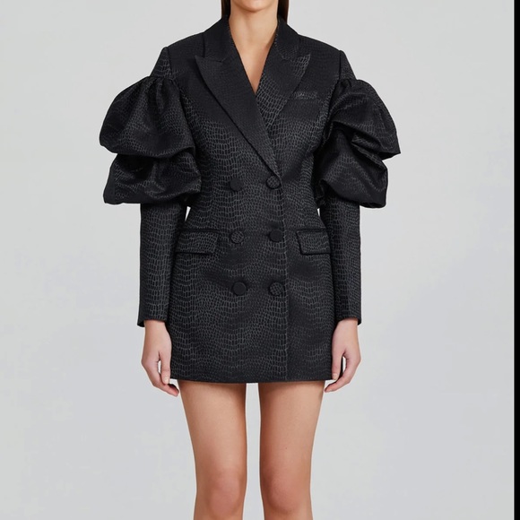 ACLER STOW BLAZER MINI DRESS IN BLACK size 4 - Picture 2 of 10